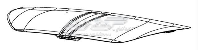 68081822AA Chrysler capó del motor