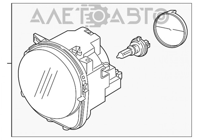 FP 3808 R1-E Depo/Loro faro izquierdo