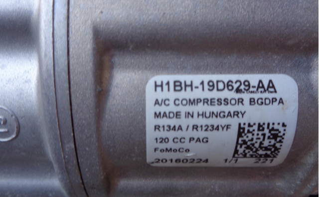 H1BH19D629CB Ford Compresor climatizador