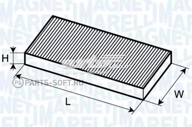 Filtro de habitáculo MAGNETI MARELLI 350203063210