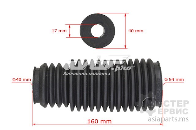 Fuelle dirección BW207DUSTER MSG
