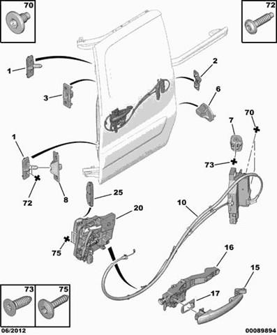 Tirador de puerta exterior delantero derecha Peugeot/Citroen 9101GG precio, desde 54,54 USD