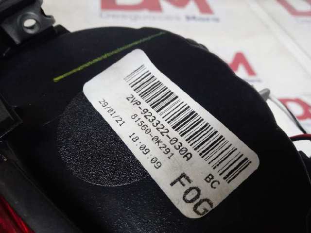 Piloto trasero izquierdo 815600K291 Toyota
