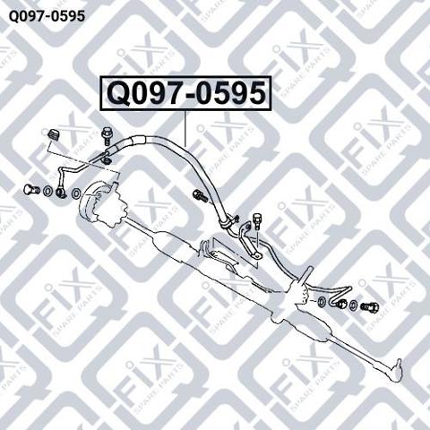 Manguera de alta presión de la dirección asistida desde la bomba hasta la cremallera Q-fix Q0970595 precio, desde 59,68 EUR