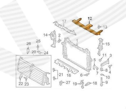 Cubierta superior del panel frontal (soporte del radiador) Signeda PAD30030A precio, desde 42,50 EUR