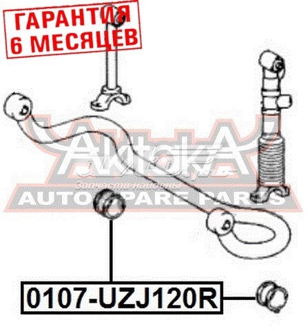 0107UZJ120R Akitaka casquillo de barra estabilizadora trasera