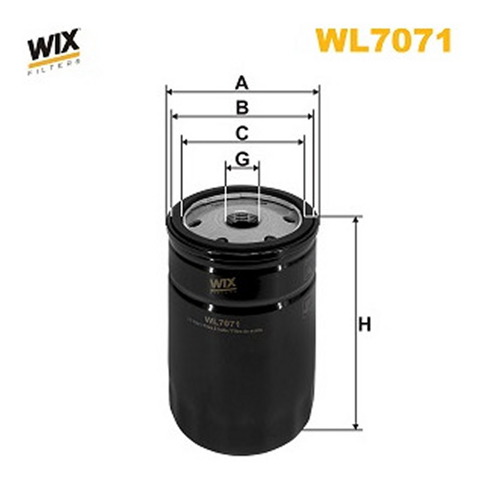 Filtro de aceite WIX WL707112 precio, desde 5,22 EUR