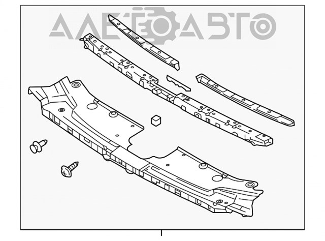 TK4850720E Mazda ajuste panel frontal (calibrador de radiador Superior)