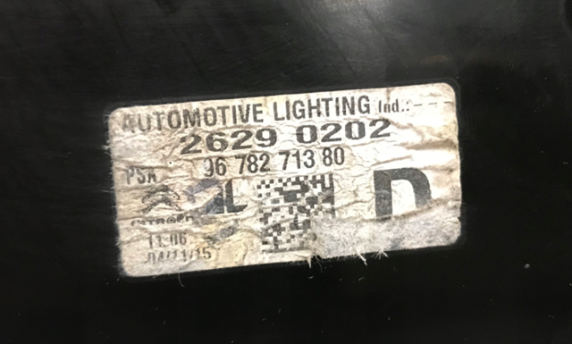 Comprar 9678271380 Peugeot/Citroen Piloto trasero derecho