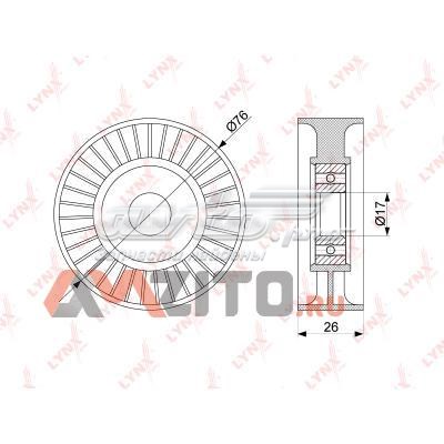 PB5235 Lynxauto rodillo, correa trapecial poli v