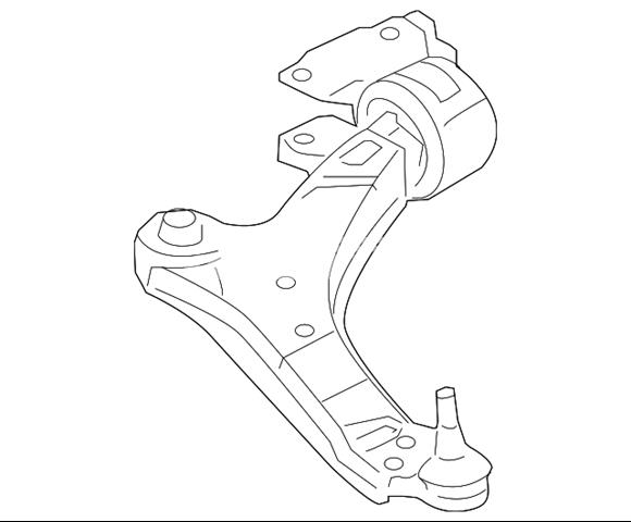 Brazo inferior izquierdo de la suspensión delantera LR126119 Land Rover