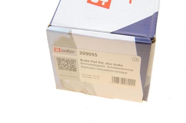 Comprar 209055 Solgy Pastillas delanteras de freno