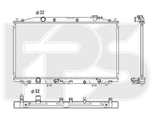 30A194 FPS radiador refrigeración del motor