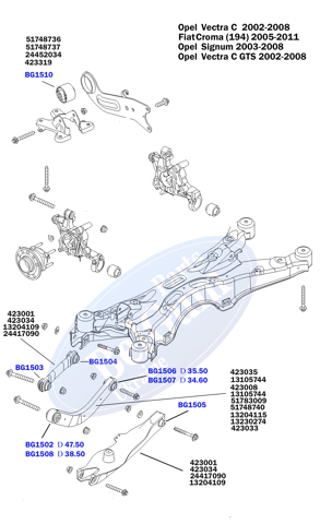 Buje interior del brazo transversal trasero Belgum BG1504 precio, desde 10,88 EUR