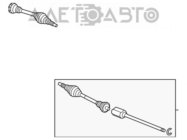 Semieje delantero derecho T4A1862 Jaguar