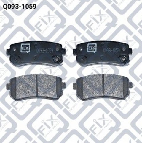 Pastillas de freno traseras Q0931059 Q-fix
