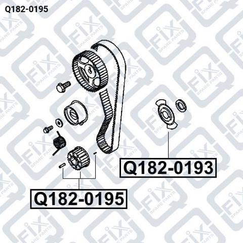 Piñón del cigüeñal Q1820195 Q-fix