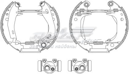 95666842 Peugeot/Citroen zapatas de frenos de tambor traseras