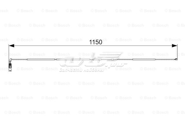 Contacto de aviso, desgaste de los frenos, trasero BOSCH 1987473004