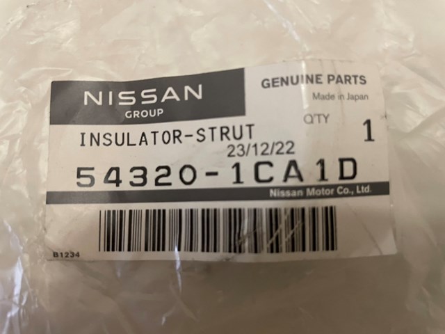 Comprar 543201CA1D Nissan/Infiniti Soporte del amortiguador delantero