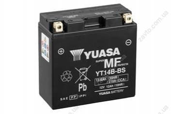 Batería de Arranque Yuasa Maintenance Free 12 ah 12 v B00 (YT14BBS)