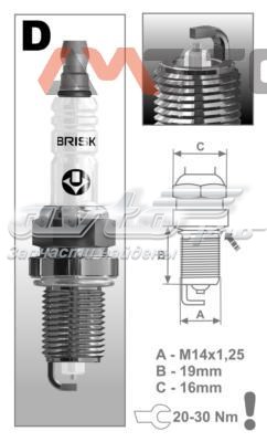 DR15YS9 Brisk Bujía de ignición