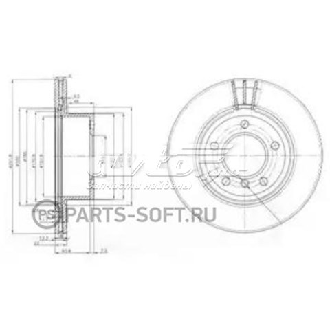 BG3900C Delphi disco de freno delantero