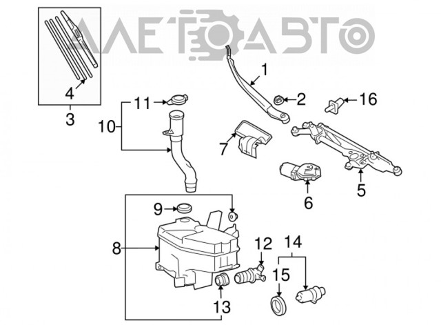 Deposito del lavaparabrisas Lexus LS 460/460L sedán (USF4) (2006 - 2026) precio, desde 106,14 EUR