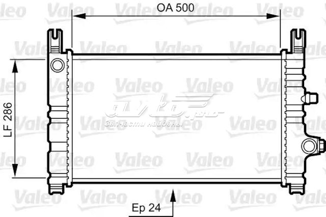 Radiador de refrigeración del motor VALEO 731299