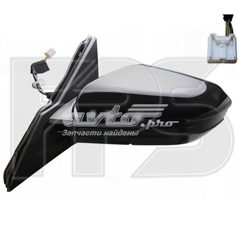 76258TGLG22 Honda espejo retrovisor izquierdo