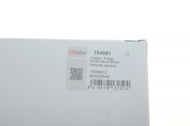 Filtro de cabina Solgy 104051 precio, desde 6,62 EUR