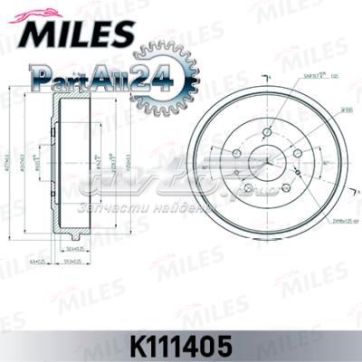 K111405 Miles freno de tambor trasero