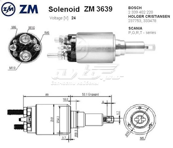 ZM3639 ZM interruptor magnético, estárter