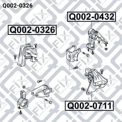 Soporte de motor derecho Q-fix Q0020326 precio, desde 56,76 EUR