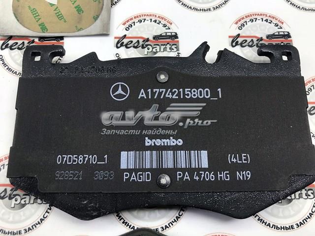 A0004208302 Mercedes Pastillas delanteras