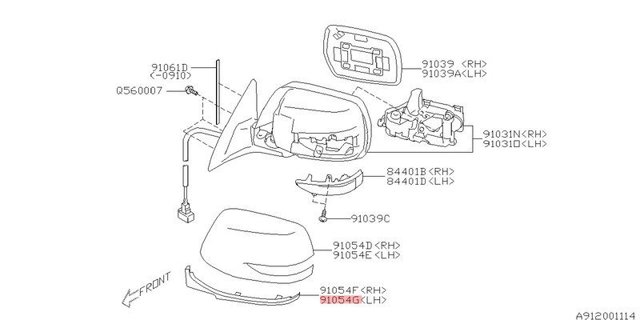 91054AJ231 Subaru