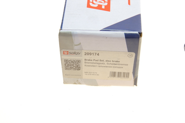 209174 Solgy Pastillas delanteras