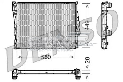 Radiador refrigeración del motor NPS DRM05069