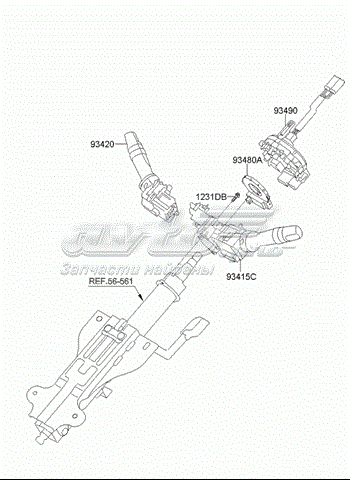 Mando intermitente derecho Hyundai I20 (PB)