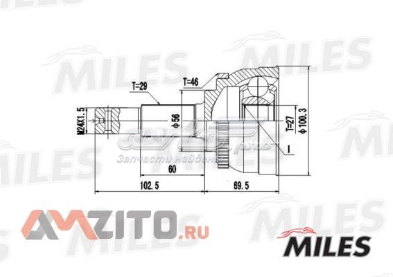 GA20300 Miles junta homocinética exterior delantera