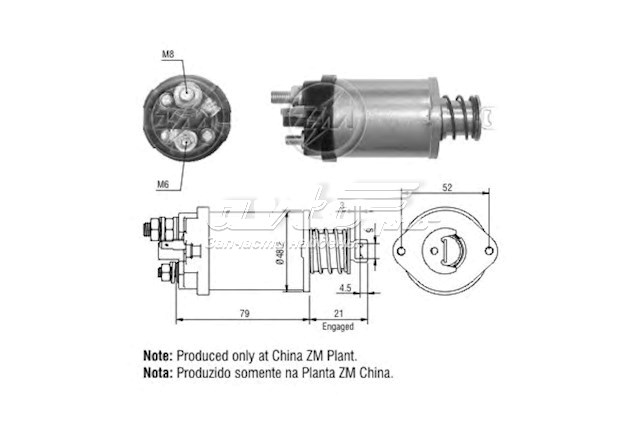 23343Q9000 Nissan interruptor magnético, estárter