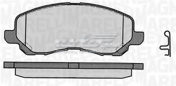 Pastillas de freno delanteras MAGNETI MARELLI 363916060338