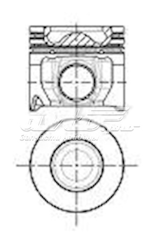 Pistón completo para 1 cilindro, segunda reparación (+0,50 mm) 8743360700 Nural