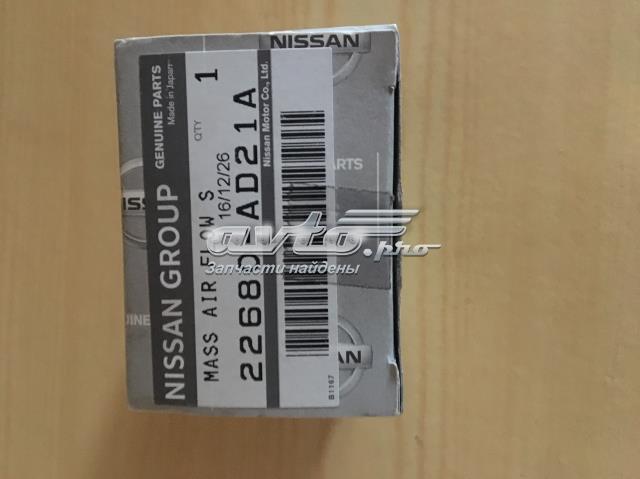 22680AD21A Nissan sensor de flujo de aire/medidor de flujo (flujo de aire masibo)