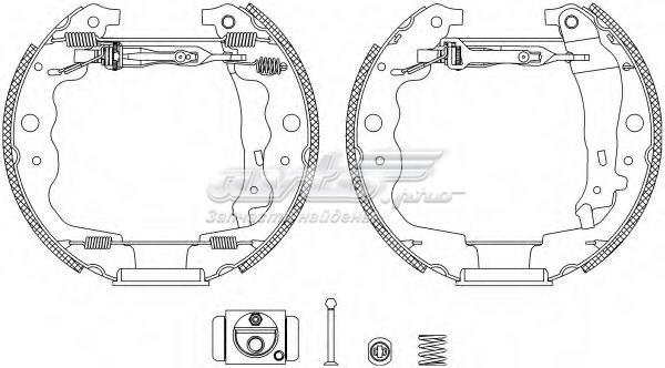 Zapatas de freno de tambor traseras FIAT 77362451