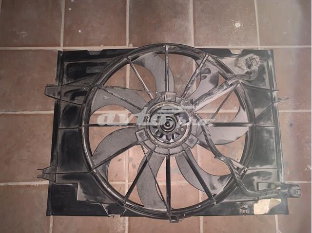 253802E250 Hyundai/Kia difusor de radiador, ventilador de refrigeración, condensador del aire acondicionado, completo con motor y rodete