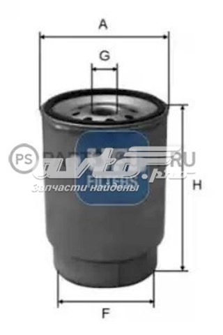 Filtro de combustible PL27031Z Mann-Filter