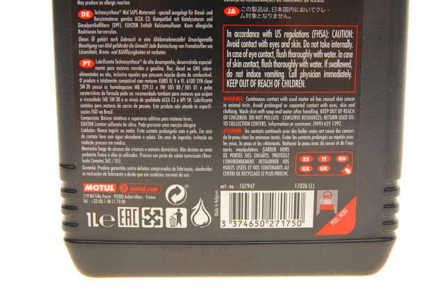 Aceite de motor 814211 Motul