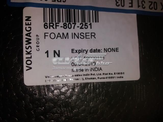 Absorbente parachoques trasero VAG 6RF807251