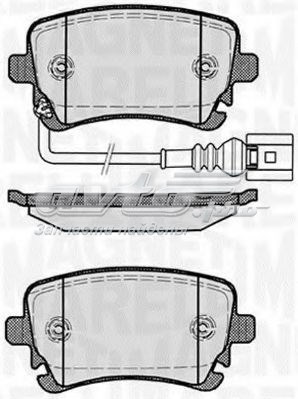 Pastillas de freno traseras MAGNETI MARELLI 363916060412